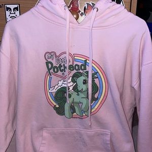 Pink hoodie